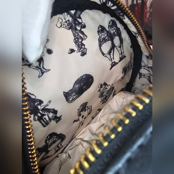 Loungefly Disney Alice In Wonderland We're All Mad Here mini backpack - Picture 2 of 5